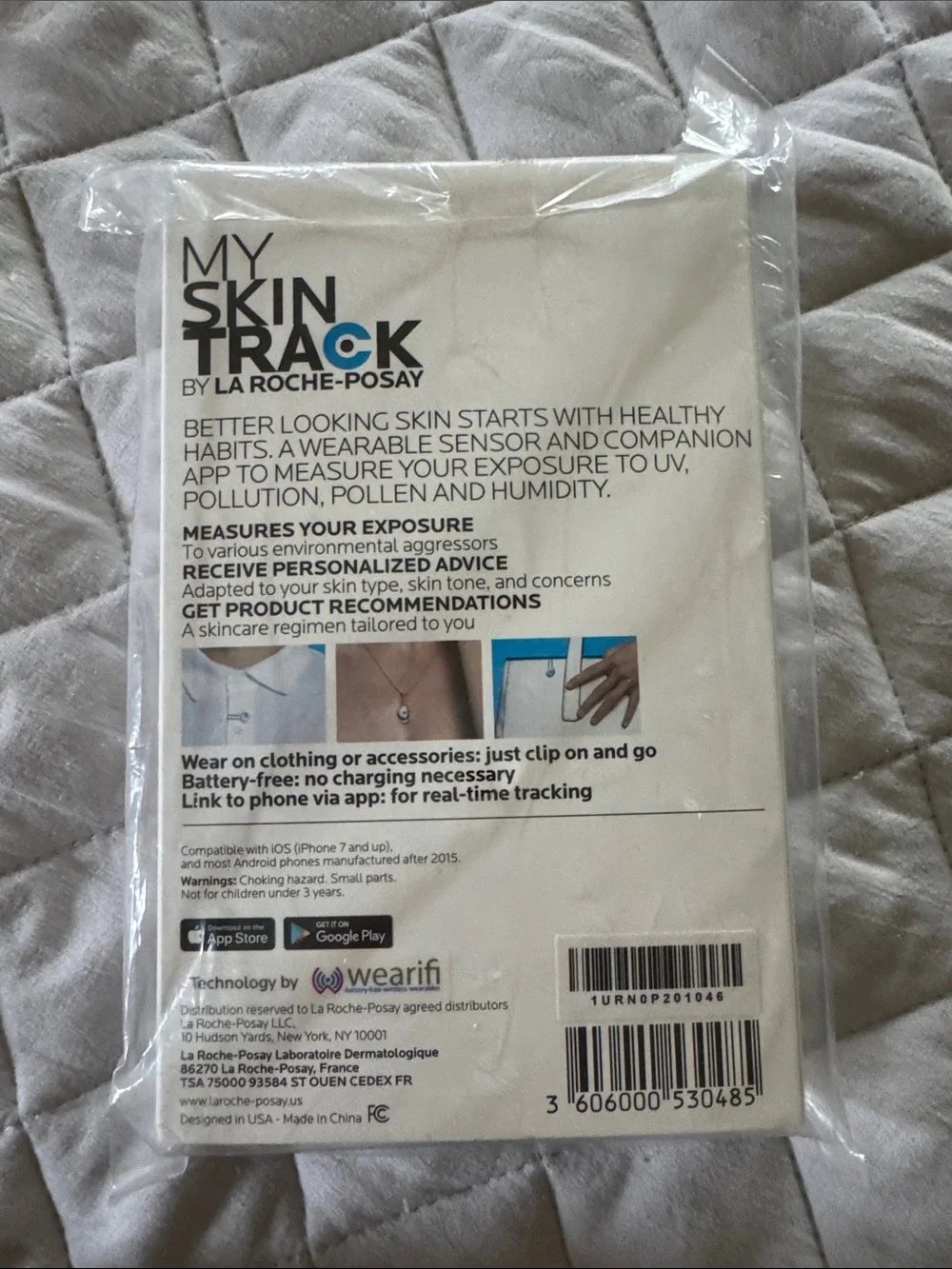 La Roche-Posay My Skin Track UV Sensor - White with Blue Accent